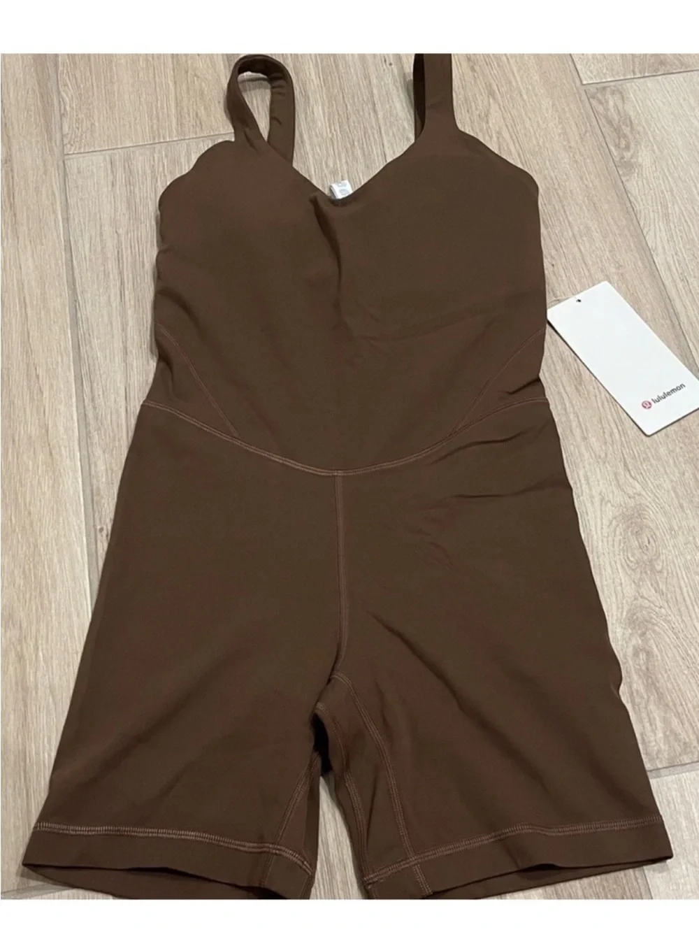 NWT Lululemon Align Bodysuit 6” Java Sz 4